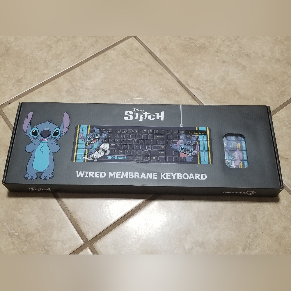 Geeknet Disney Stitch Wired Membrane Keyboard